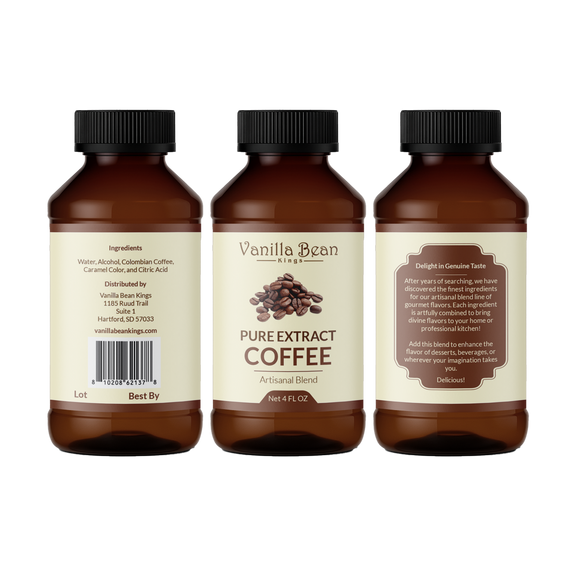 Pure Coffee Extract - 4 fl oz – Vanilla Bean Kings