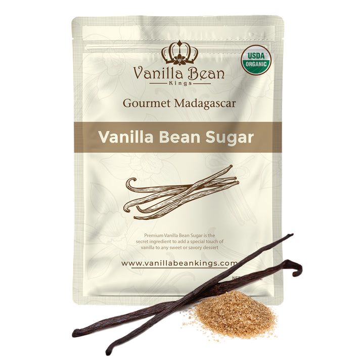 bag of organic madagascar vanilla bean sugar