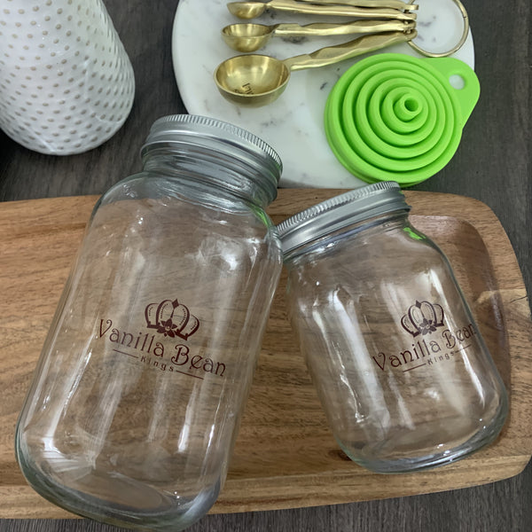 vbk mason jars for vanilla extract and food preservation