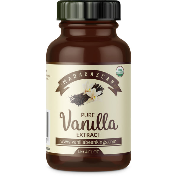 organic vanilla extract 4 oz bottle