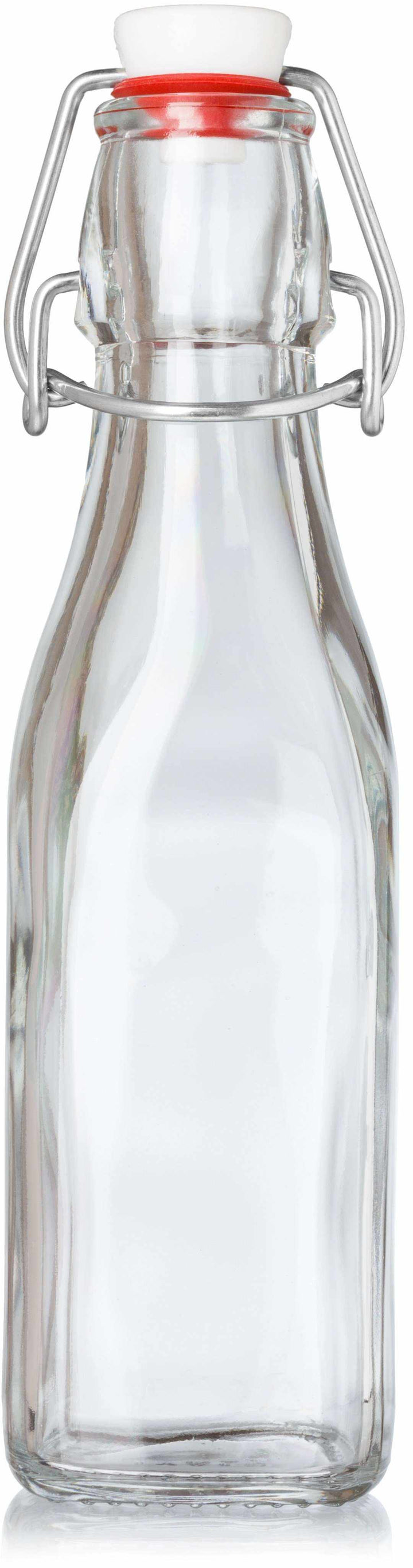 single 8.5 ounce swing top glass bottle 