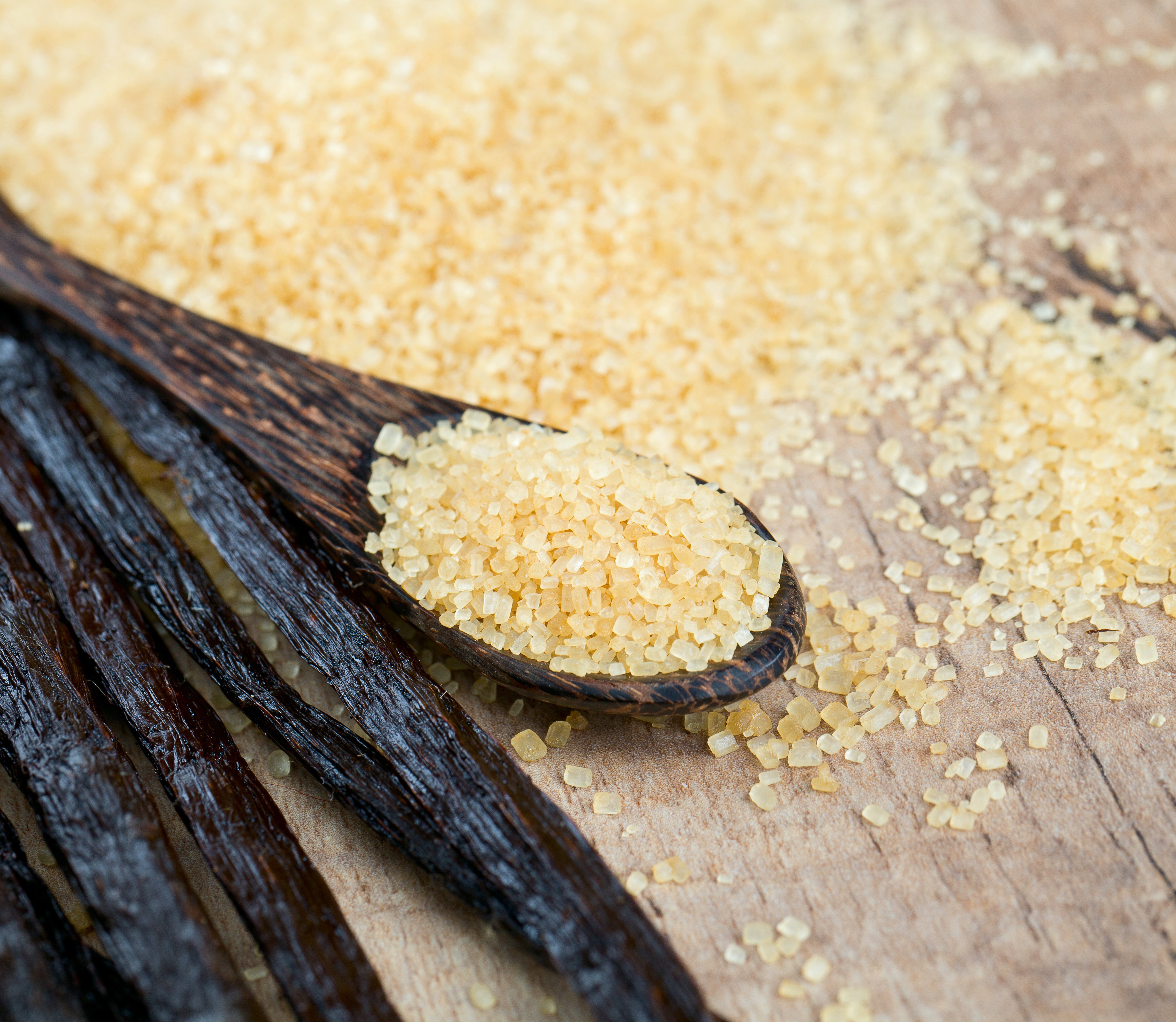 vanilla sugar and spoon