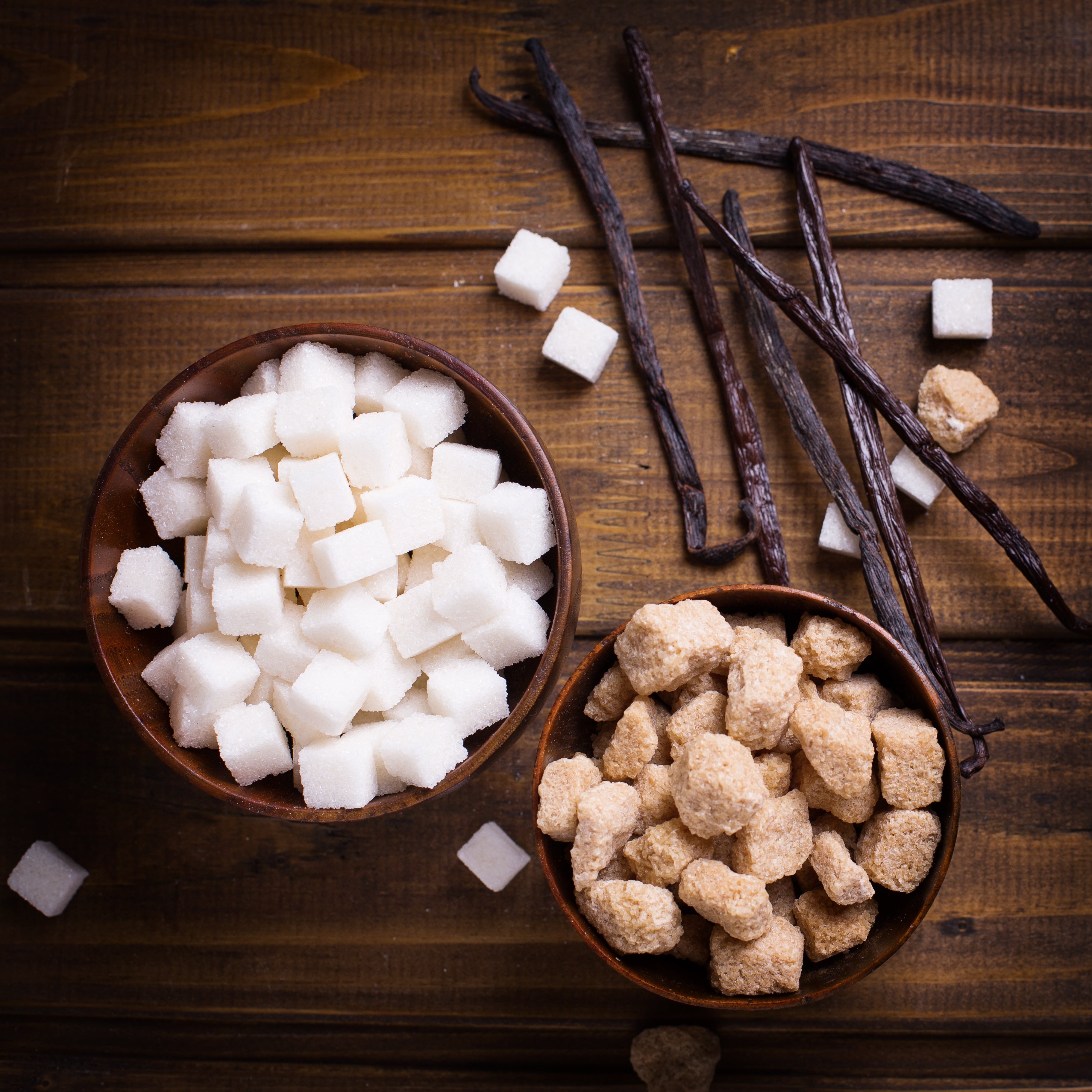 sugar cubes with vanilla beans