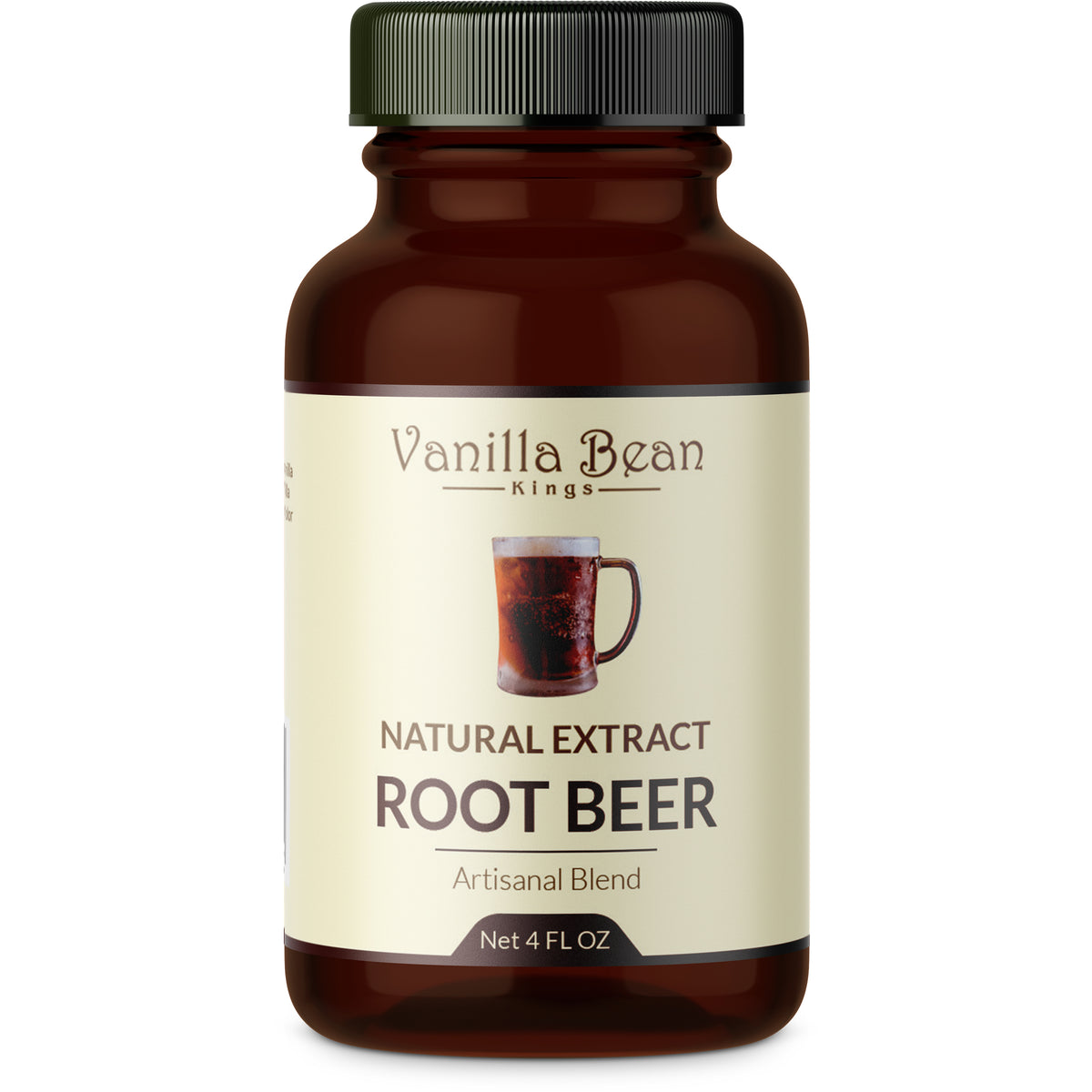 Natural Root Beer Extract 4 fl oz Vanilla Bean Kings