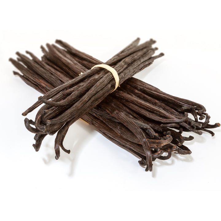 bundles of vanilla beans on top of eachother