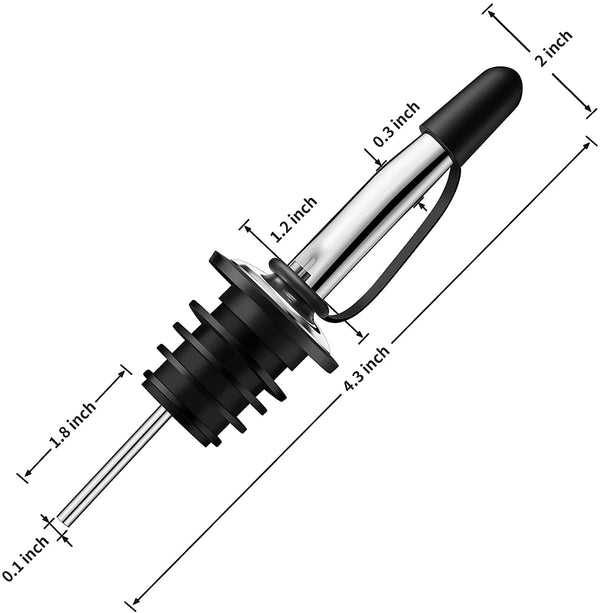 stainless steel bottle pourer single