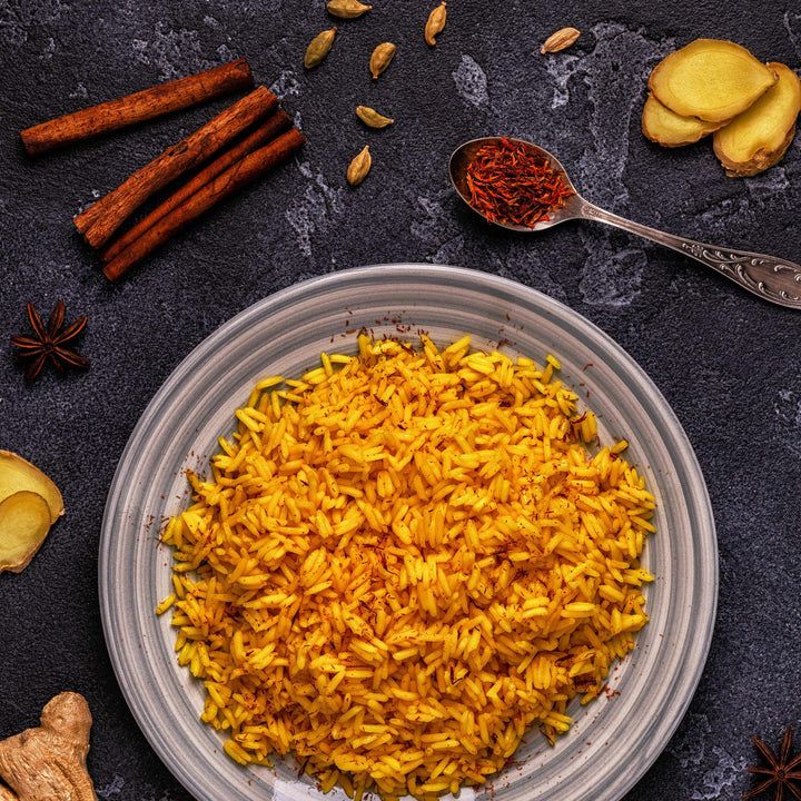 saffron with rice dish 